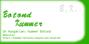 botond kummer business card